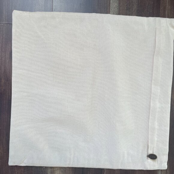 Pier One Pillow Covers set of 2 Cream Embroidered Beading - Picture 4 of 5